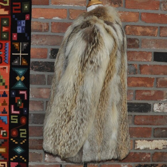 Stunning La Vay Limited 100% Afghan Fox Fur Coat 10 (S-M) Made in UK - Picture 5 of 16